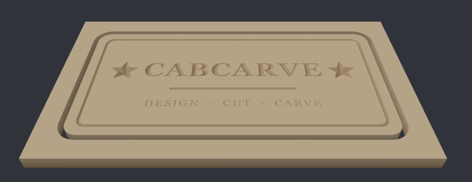The sign as it will be cut